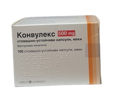 КОНВУЛЕКС 500мг X 100тб.